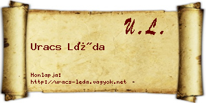 Uracs Léda névjegykártya